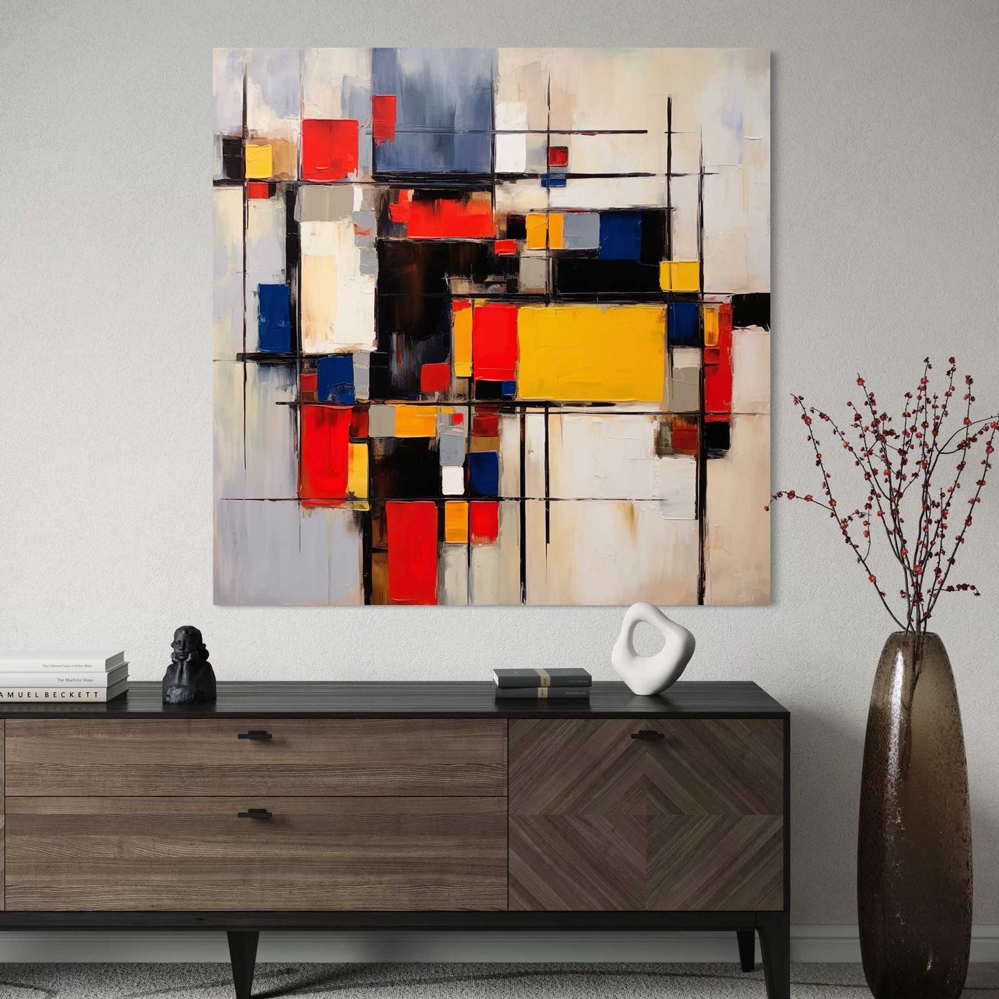 Mondrian Inspired Leinwandbild