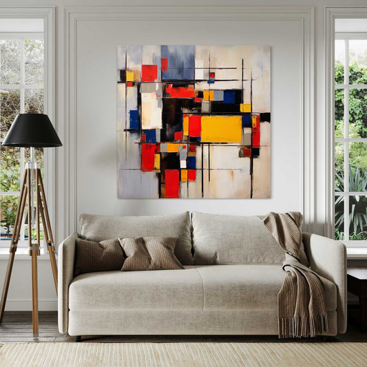 Mondrian Inspired Leinwandbild