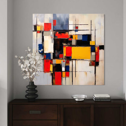 Mondrian Inspired Leinwandbild