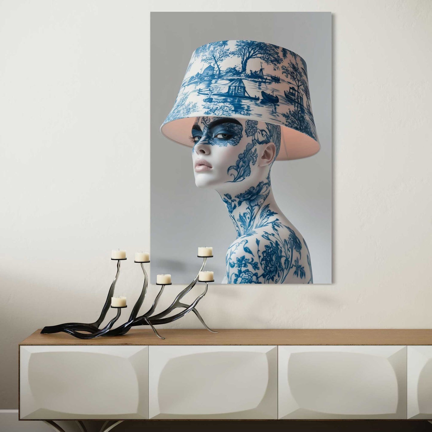 Mrs. Lampshade Leinwandbild