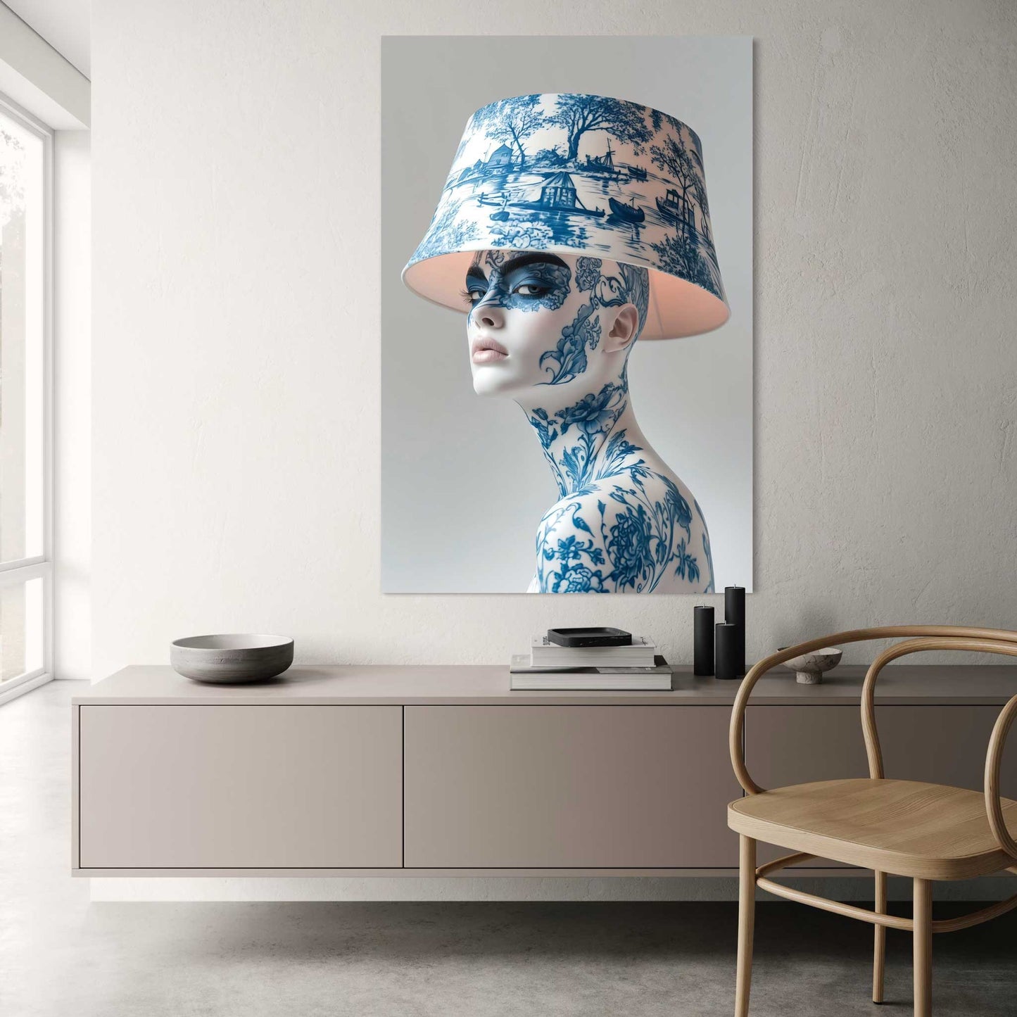 Mrs. Lampshade Leinwandbild