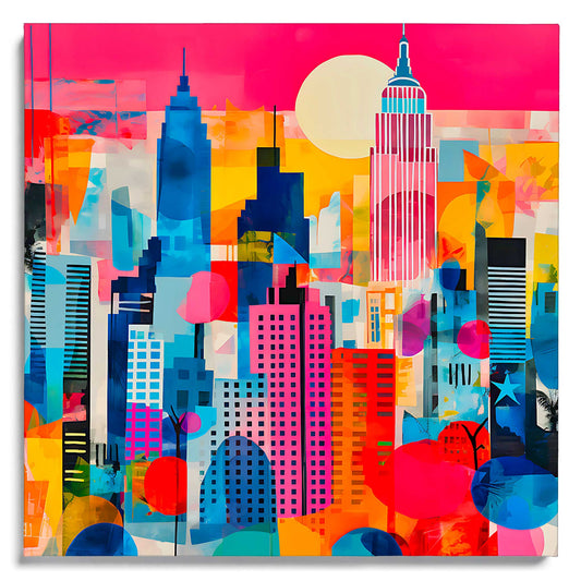 New York Mixed Media Leinwandbild