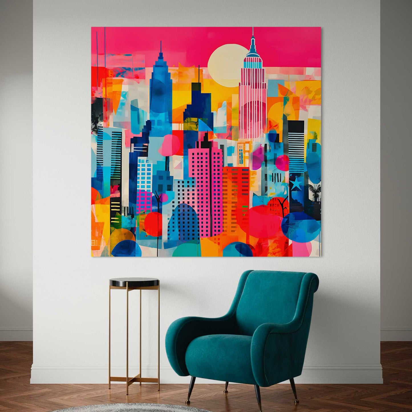 New York Mixed Media Leinwandbild
