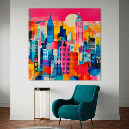 New York Mixed Media Leinwandbild