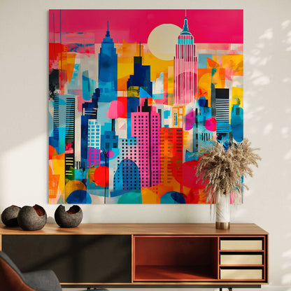 New York Mixed Media Leinwandbild