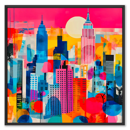 New York Mixed Media Leinwandbild
