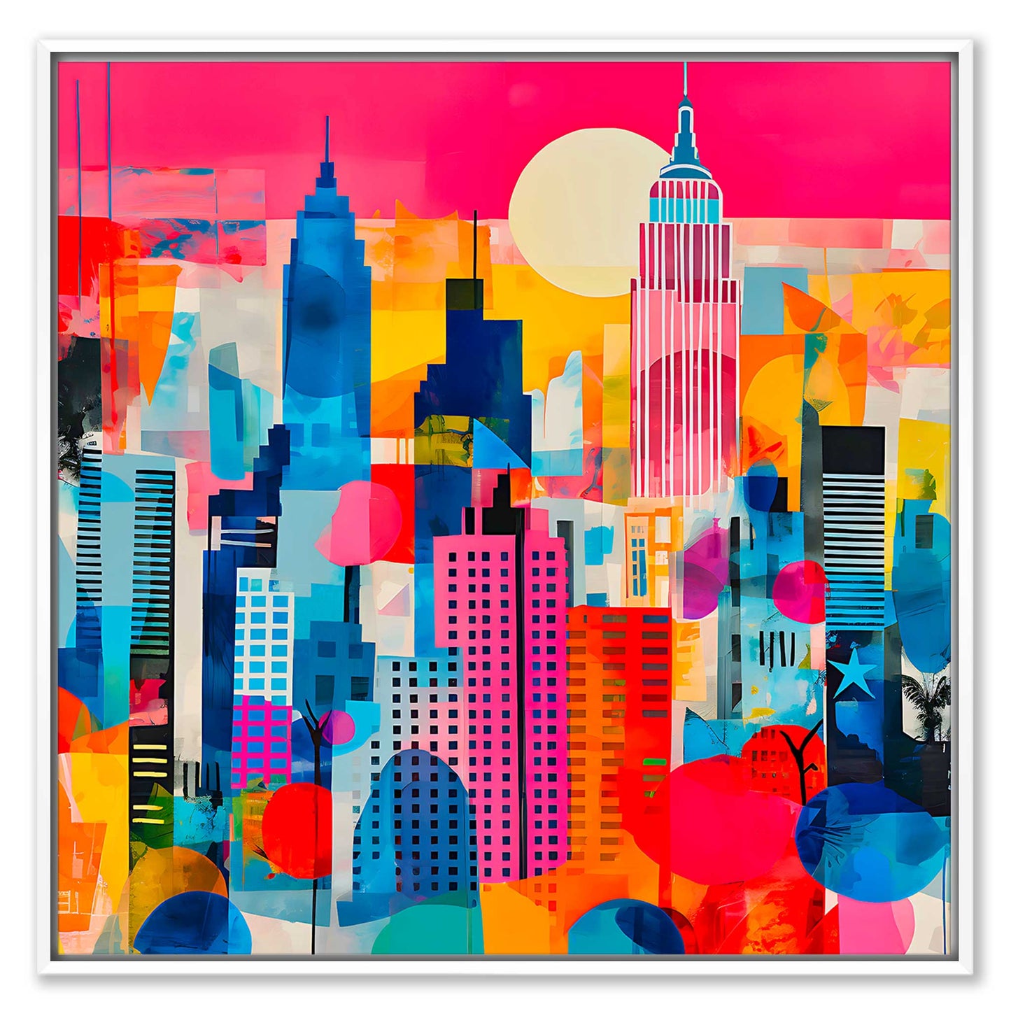 New York Mixed Media Leinwandbild