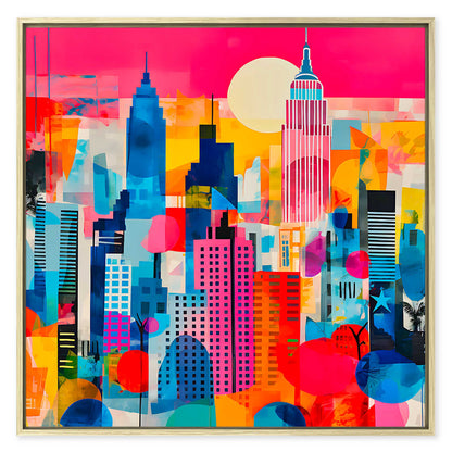 New York Mixed Media Leinwandbild