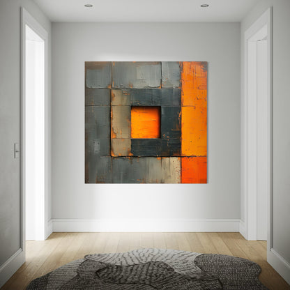 Orange Square Leinwandbild