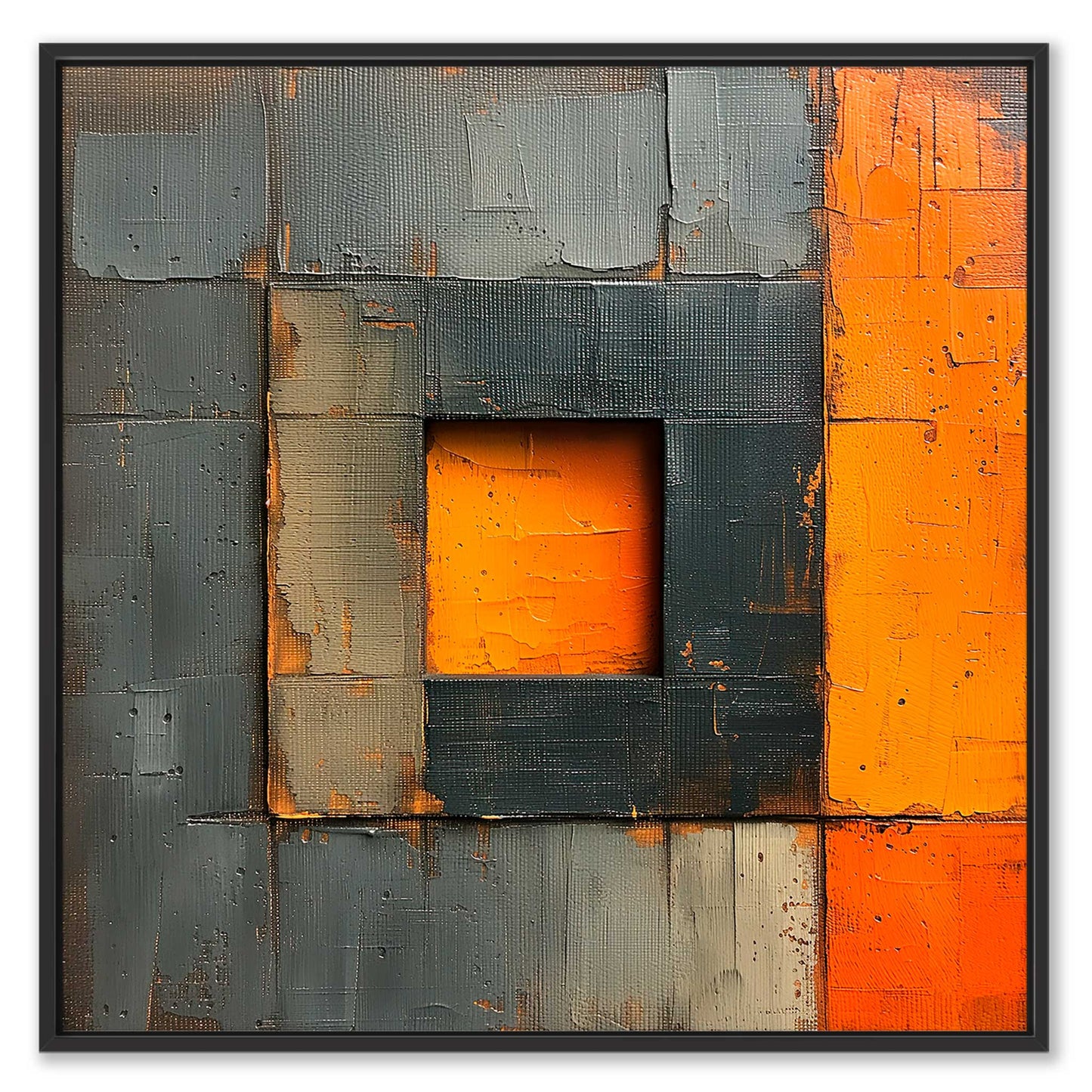 Orange Square Leinwandbild
