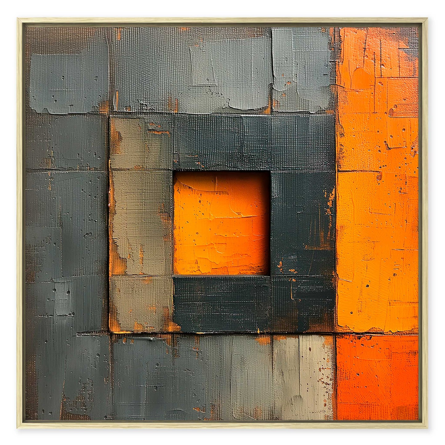 Orange Square Leinwandbild