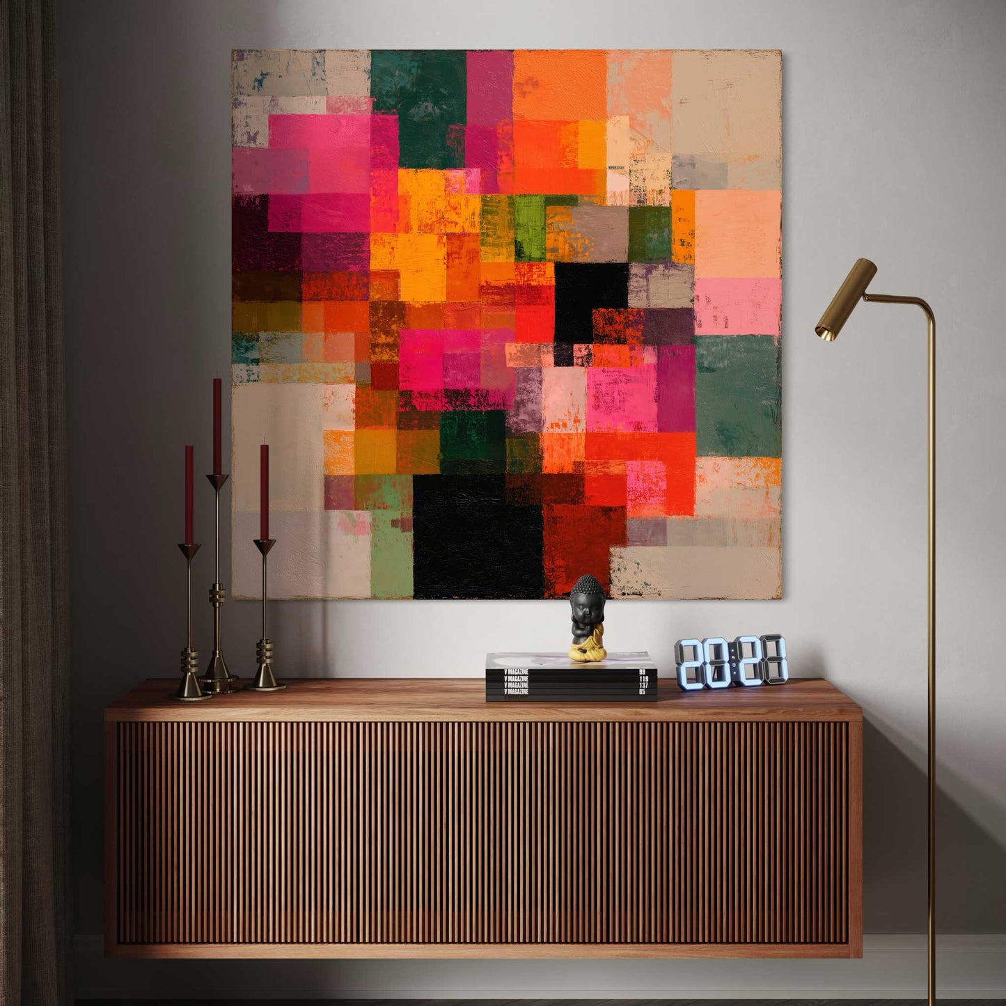Patchwork Inspired Leinwandbild