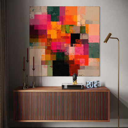 Patchwork Inspired Leinwandbild