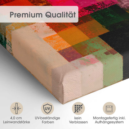 Patchwork Inspired Leinwandbild