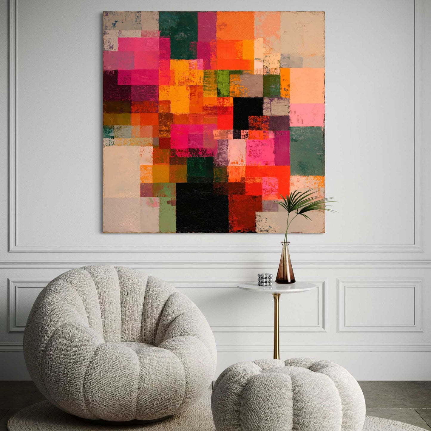 Patchwork Inspired Leinwandbild