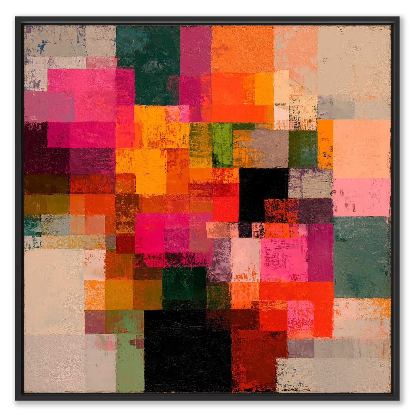 Patchwork Inspired Leinwandbild