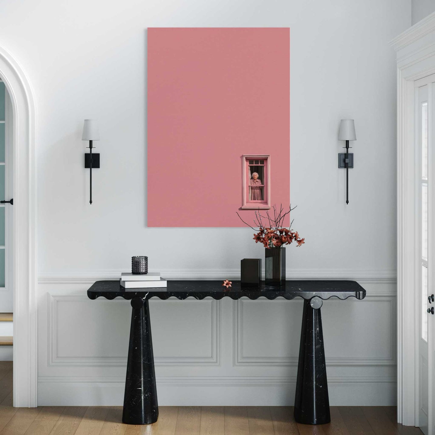 Pink Lady Leinwandbild