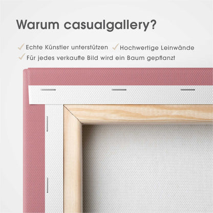 Pink Lady Leinwandbild