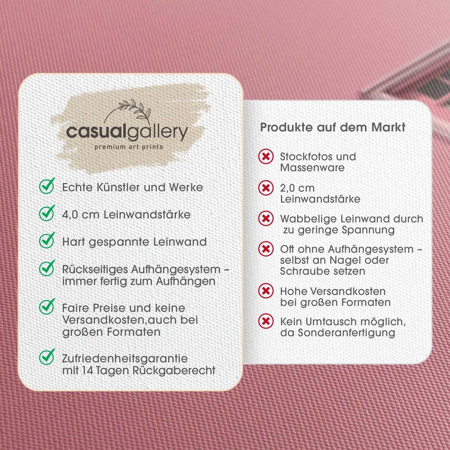 Pink Lady Leinwandbild