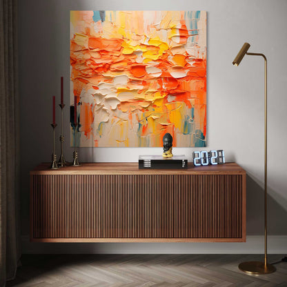 Rhapsody of Orange Leinwandbild