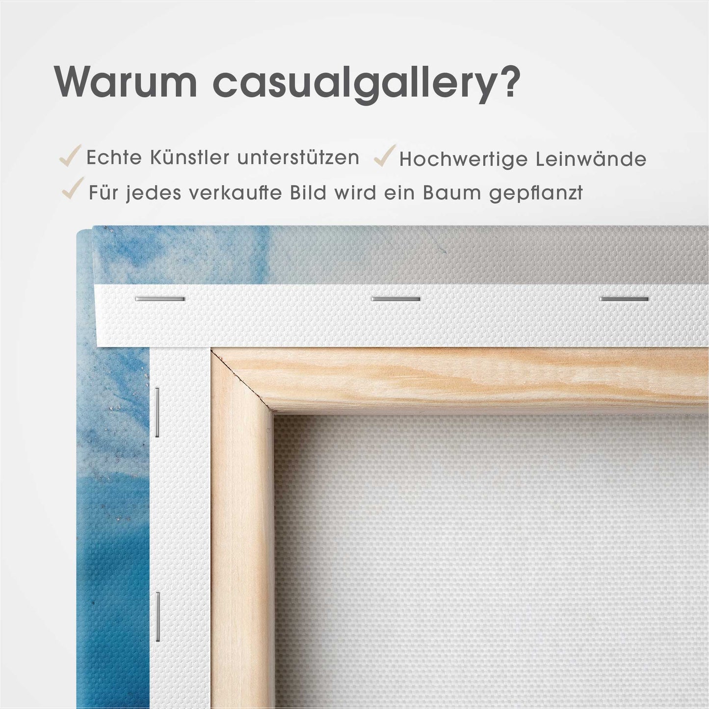 Shallow Chanel Square I Leinwandbild