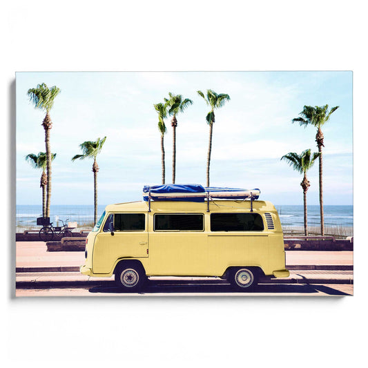 Surfer's Yellow Van