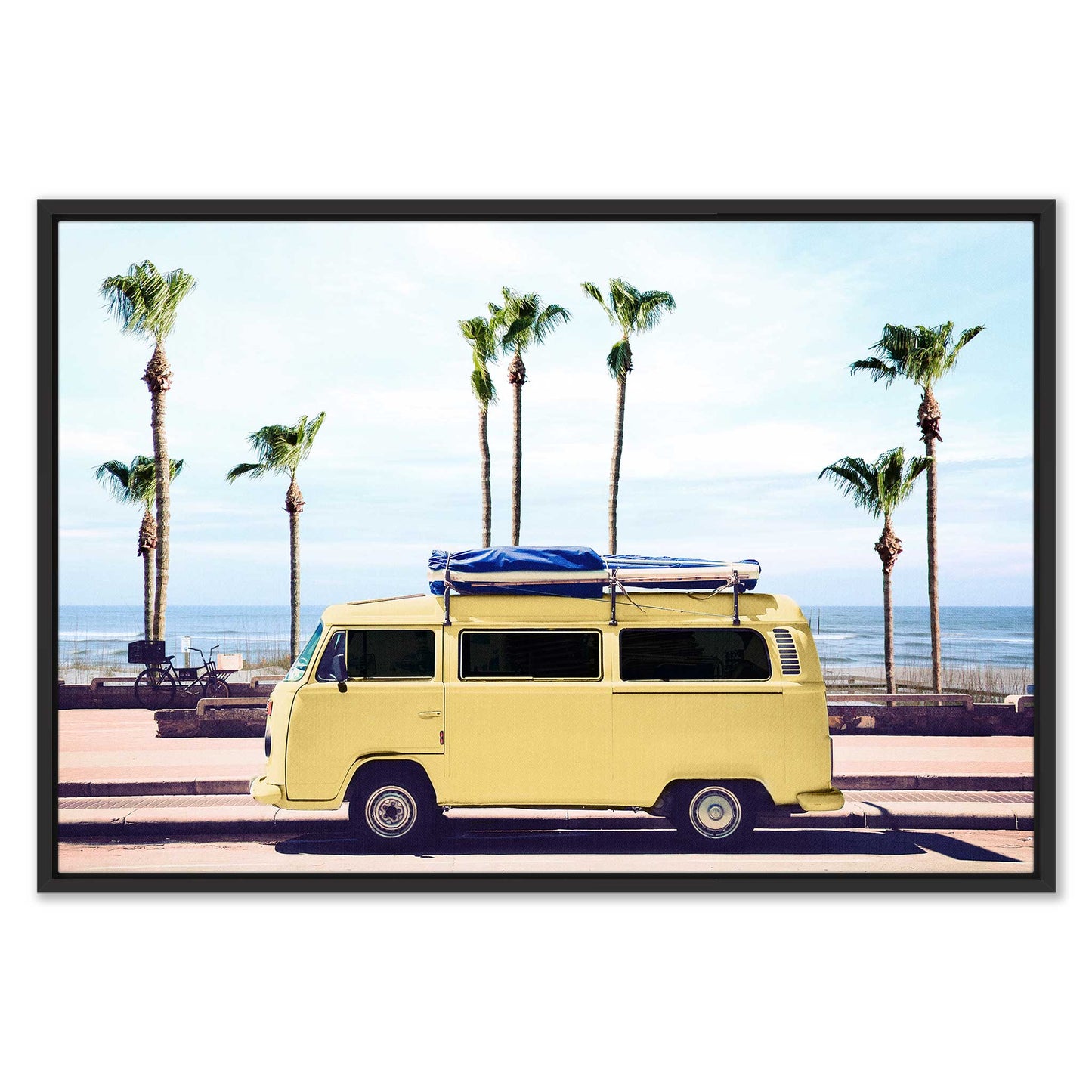 Surfer's Yellow Van
