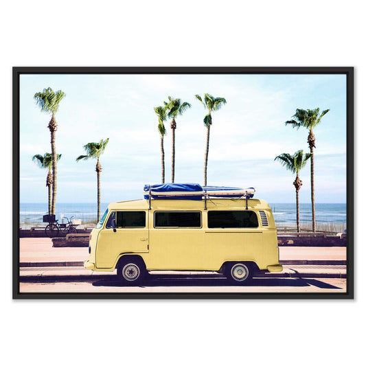 Surfer's Yellow Van