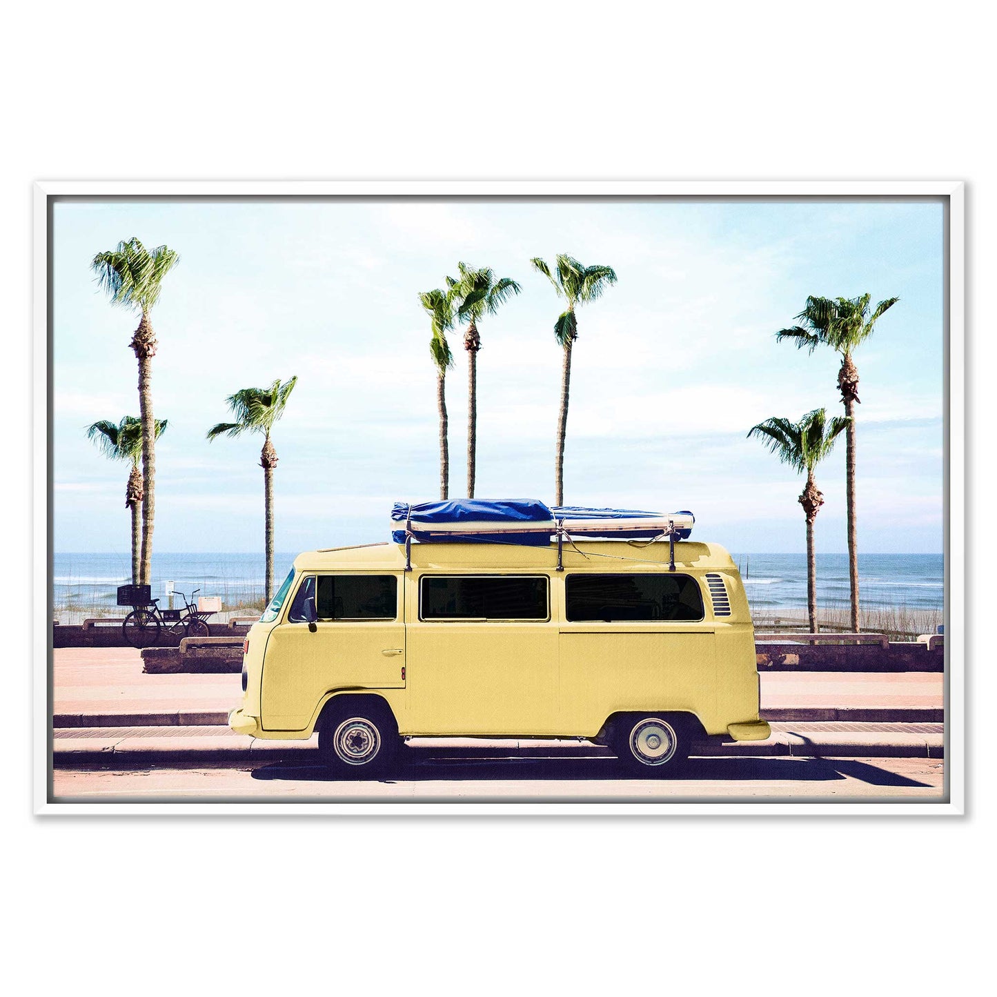 Surfer's Yellow Van