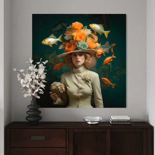 Swim With Us Leinwandbild