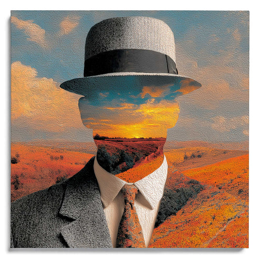 Tribute to Rene Magritte Leinwandbild