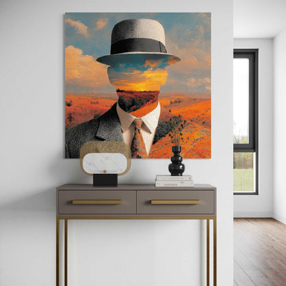 Tribute to René Magritte Leinwandbild
