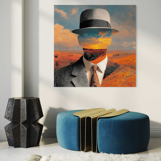 Tribute to René Magritte Leinwandbild