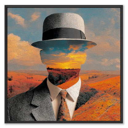 Tribute to René Magritte Leinwandbild