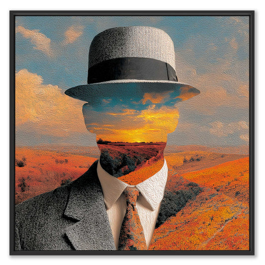 Tribute to René Magritte Leinwandbild