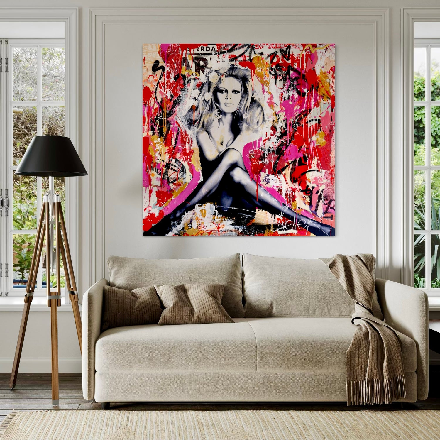 Tropez 85 von Michiel Folkers – Leinwandbild als Wanddekoration in geschmackvoller Wohnumgebung