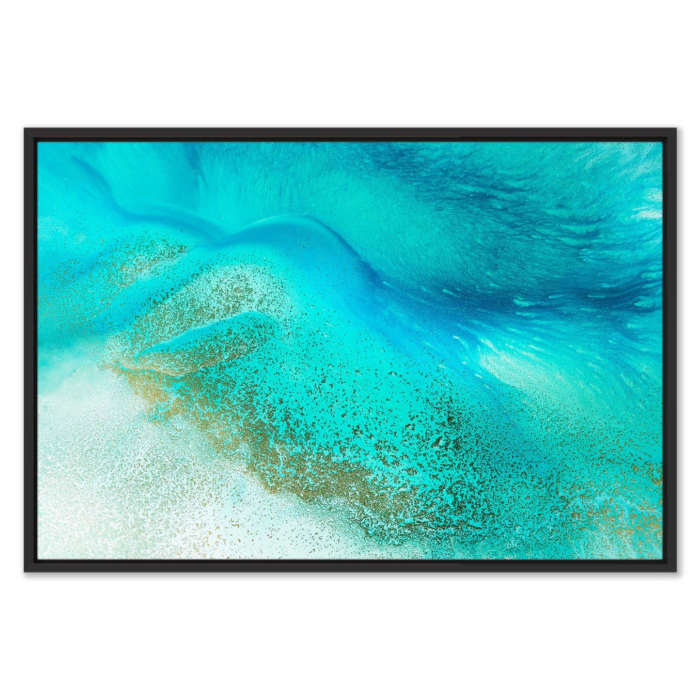 Turquoise Tranquility Leinwandbild