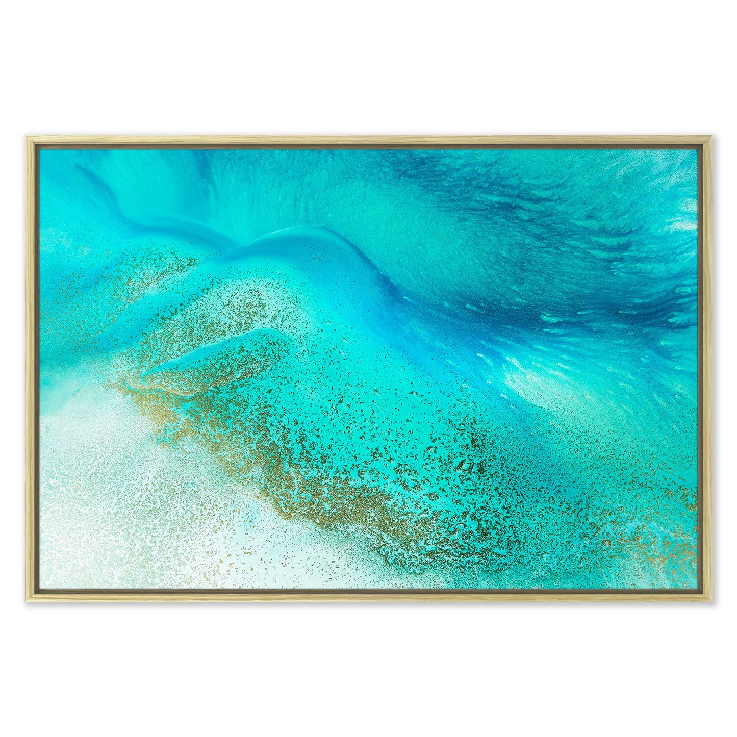 Turquoise Tranquility Leinwandbild