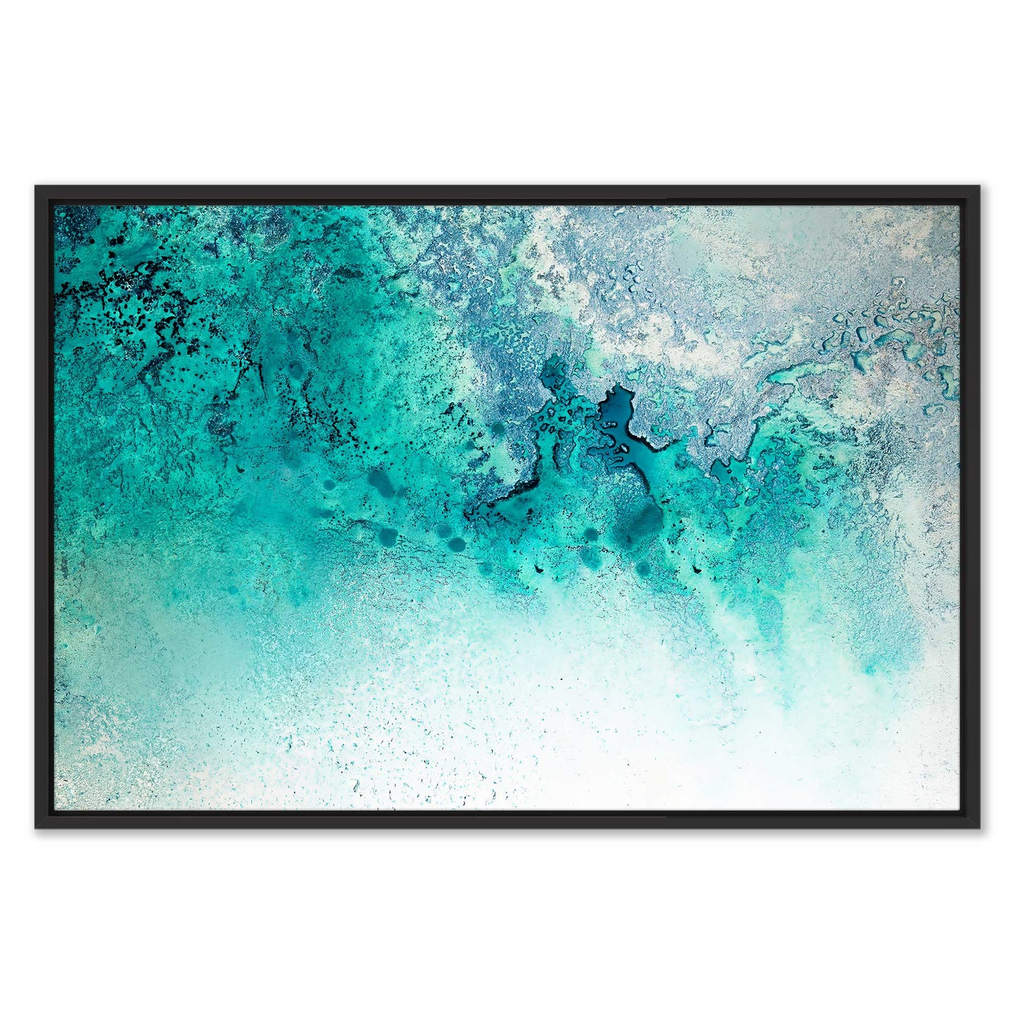 Turquoise Whispering Leinwandbild