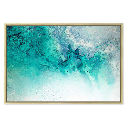 Turquoise Whispering Leinwandbild